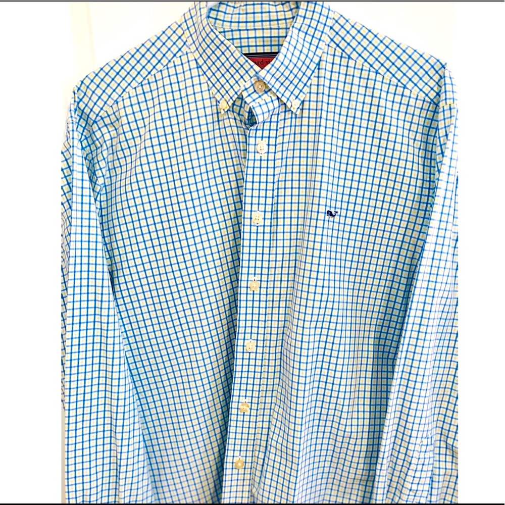 Vineyard Vines Whale Plaid Shirt (M)